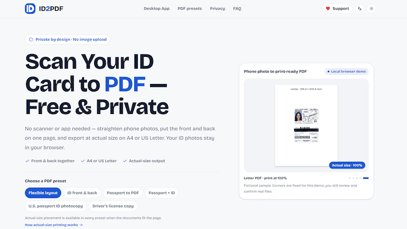 ID2PDF - Product Image