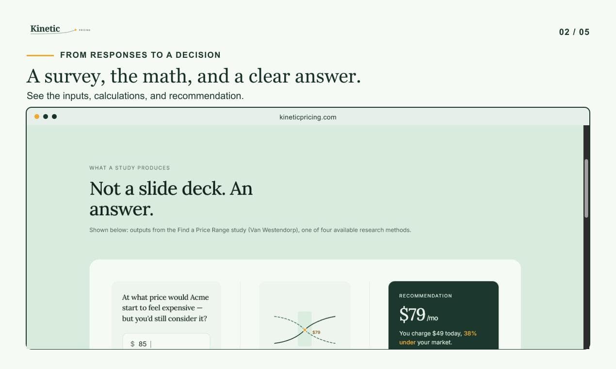 Kinetic Pricing - Product Image