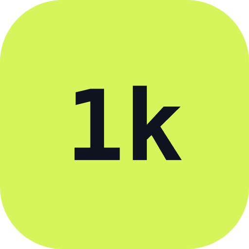 First 1,000 Users logo