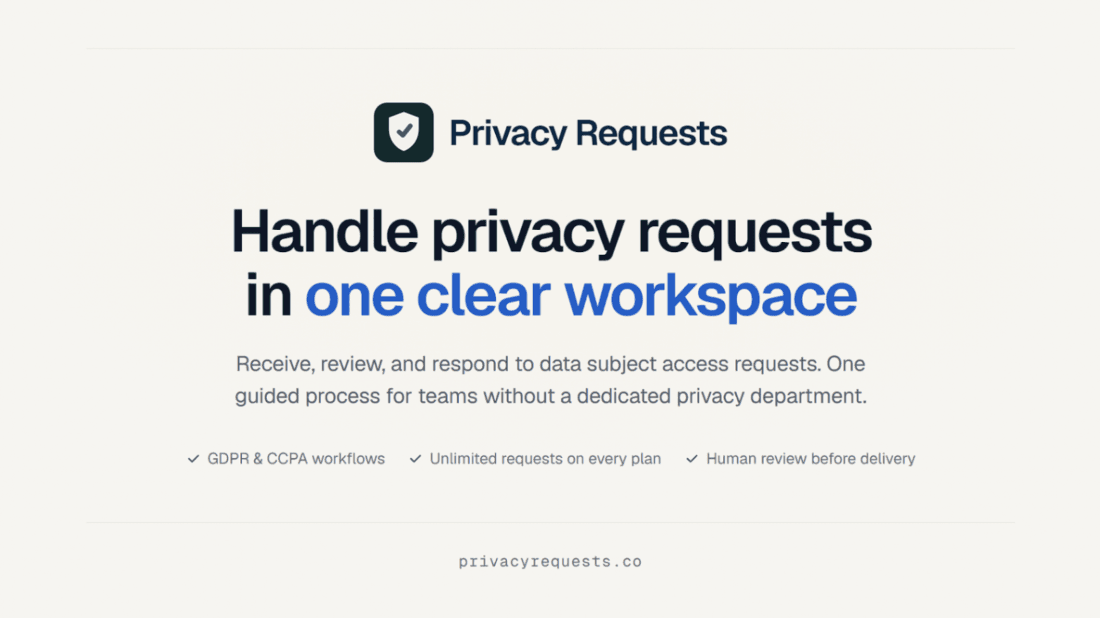 PrivacyRequests - Product Image