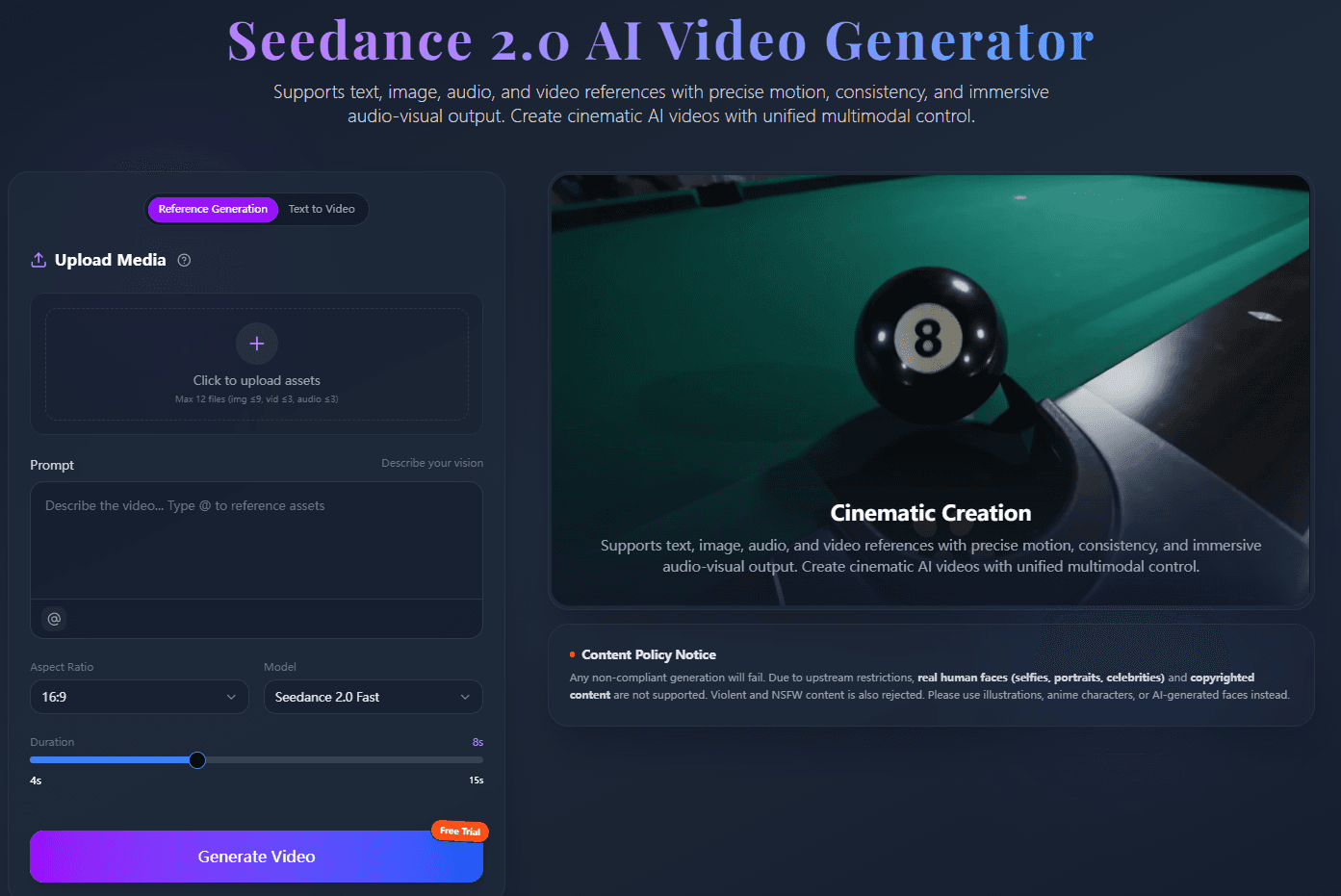 JXP Seedance 2.0 AI Video Generator - Product Image