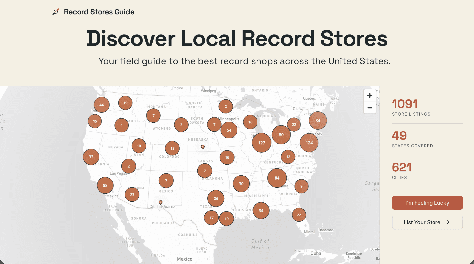 Record Stores Guide - Product Image