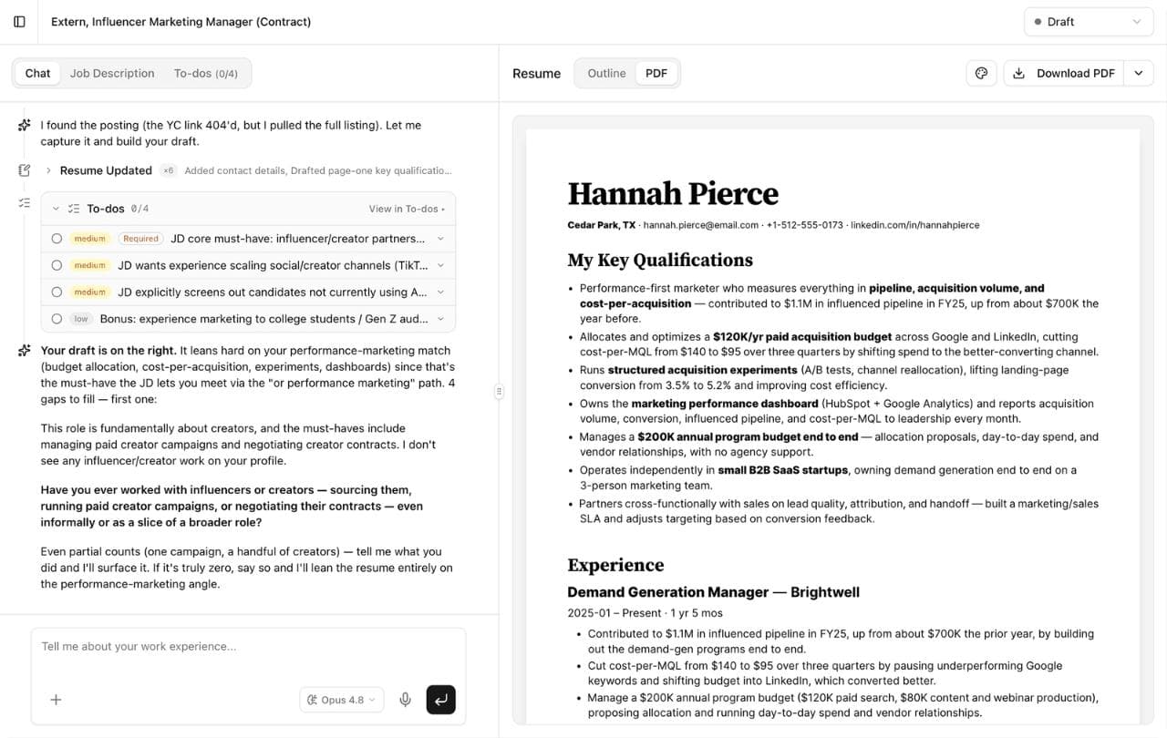 Specific Resume - Product Image
