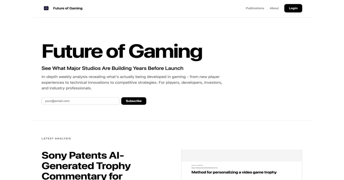 Future of Gaming - Product Image
