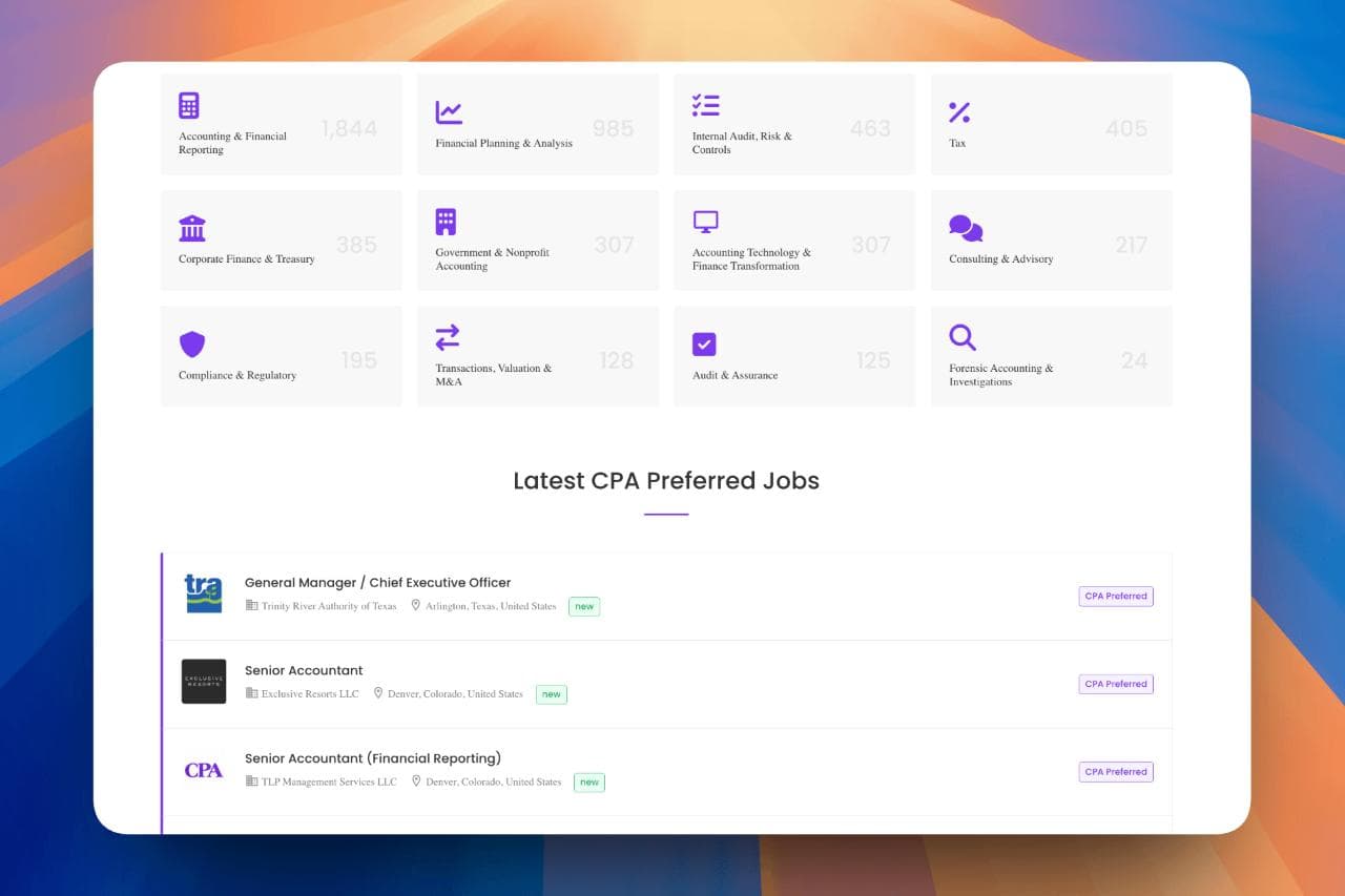 CPA Preferred Jobs - Product Image