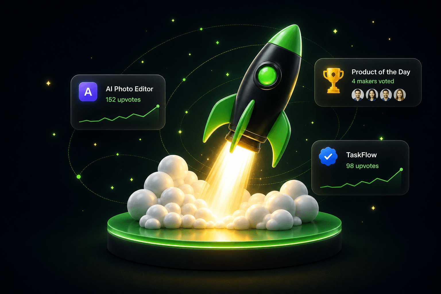 Indie Launch product discovery rocket